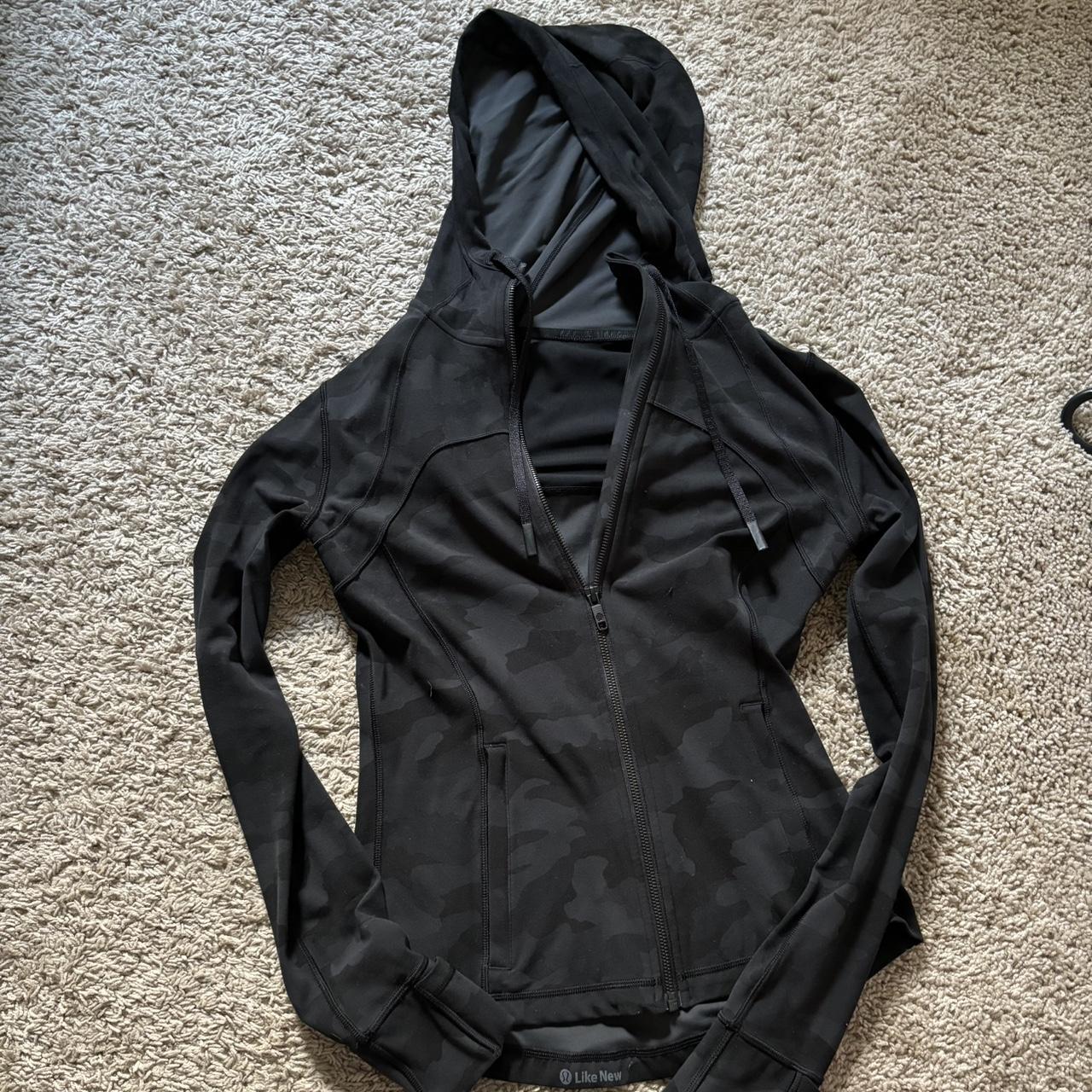 lululemon define hooded jacket zip up size 8 with... - Depop