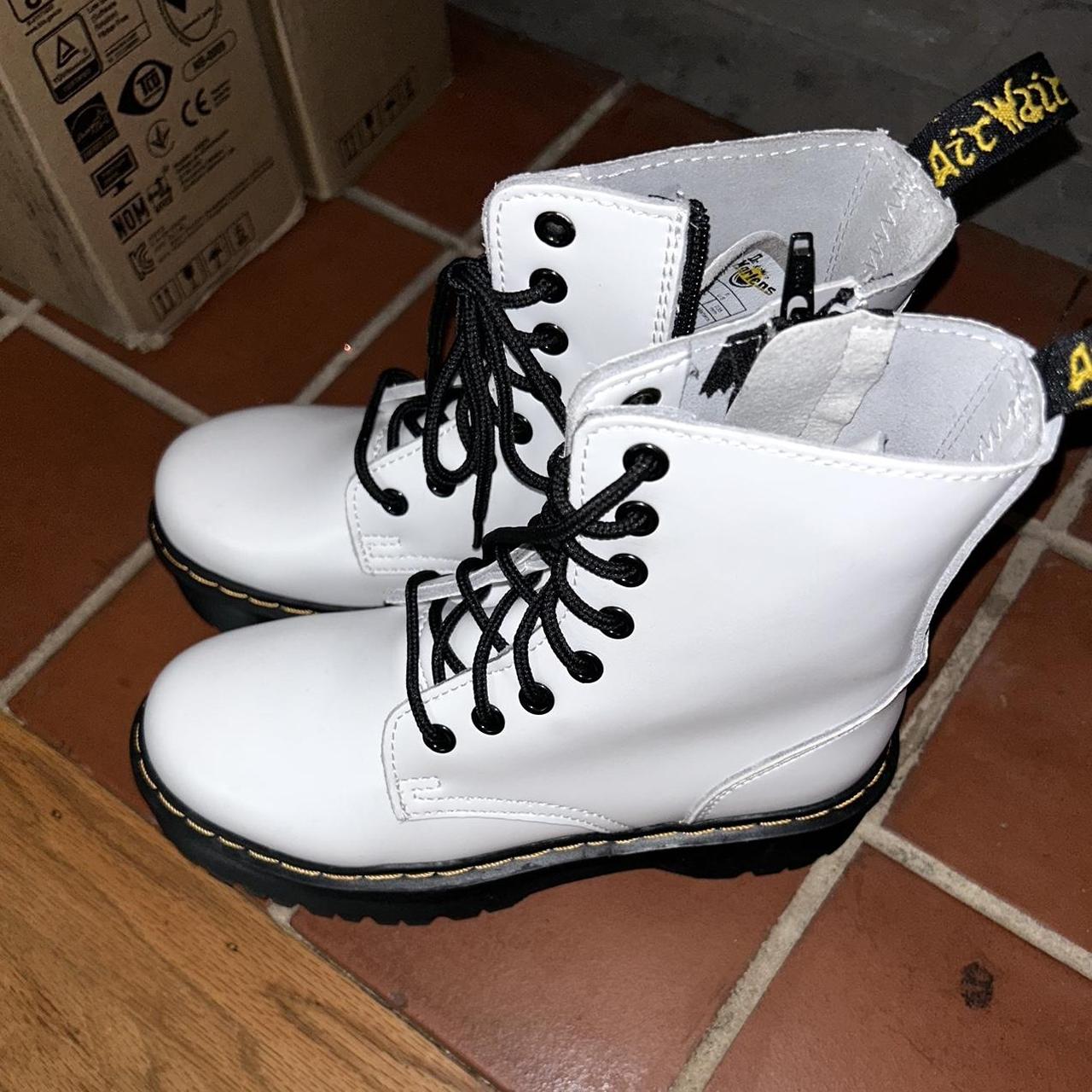 DOC MARTENS AIR WAIR JADON WHITE RUBBER SOLE BOOTS | Depop
