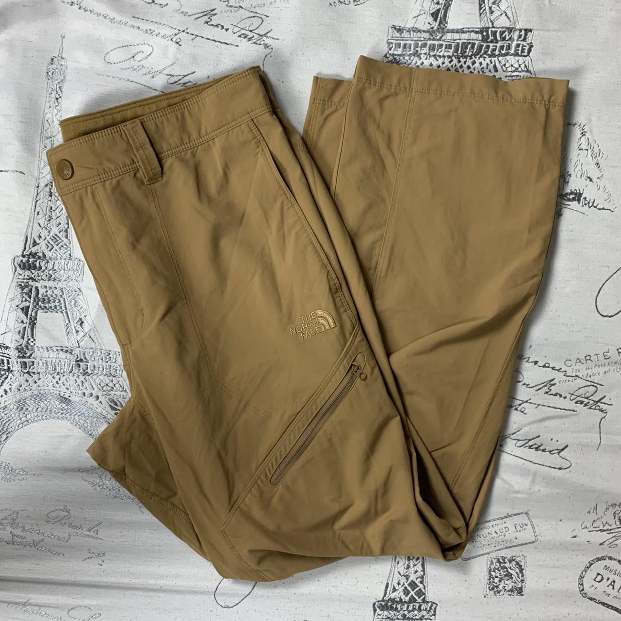 The North Face Pants Mens Hiking Gold Cargo Flat... - Depop