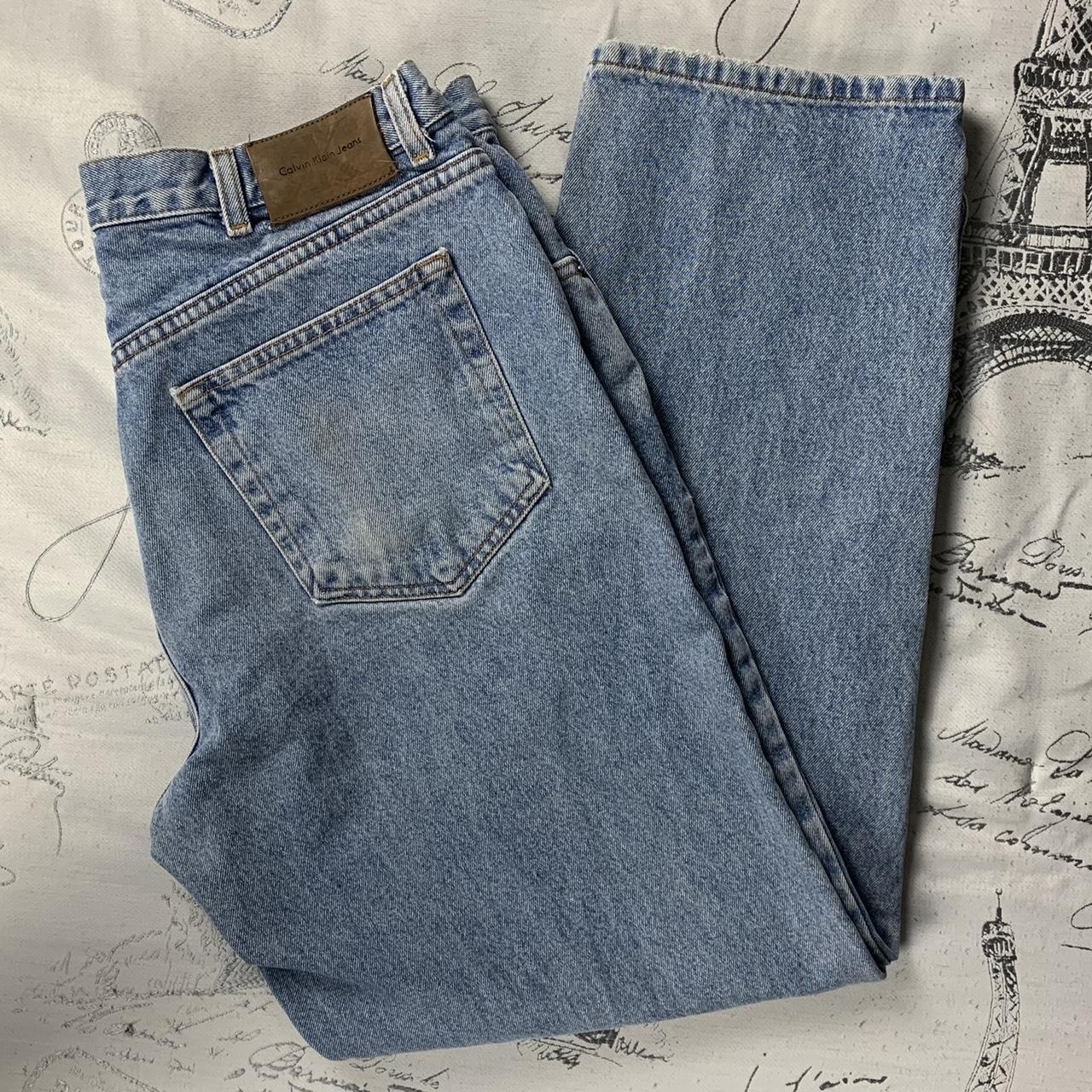 Calvin Klein Jeans Baggy Light Blue Jeans 38 Skater... - Depop