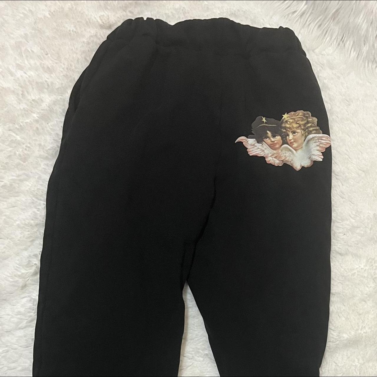 Black designer cheap tracksuit bottoms