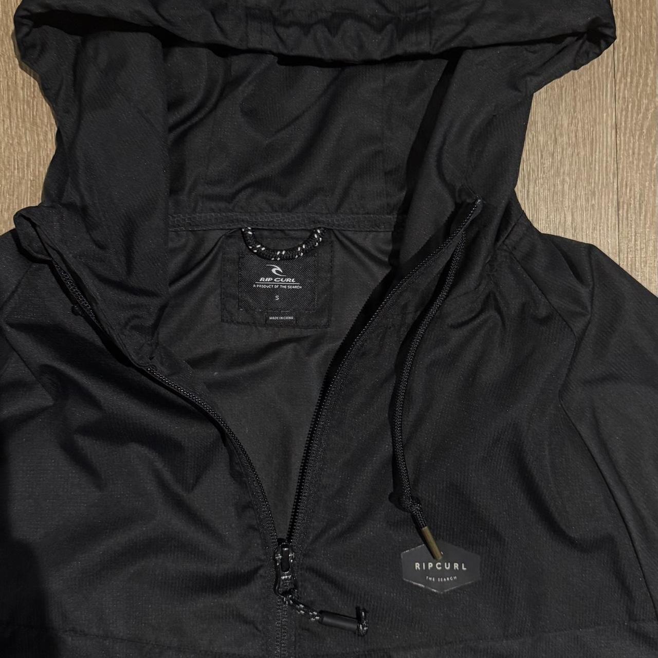Rip Curl Men's Windbreaker Jacket - Black/Grey - … - image 2