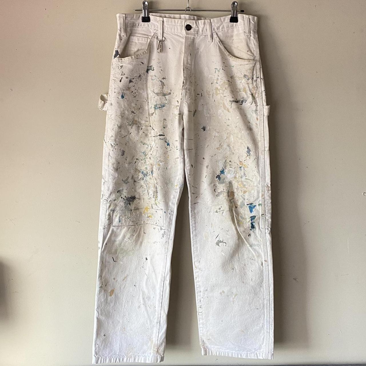 Dickies Paint Splatter Carpenter Pants 30x32 1/1... Depop