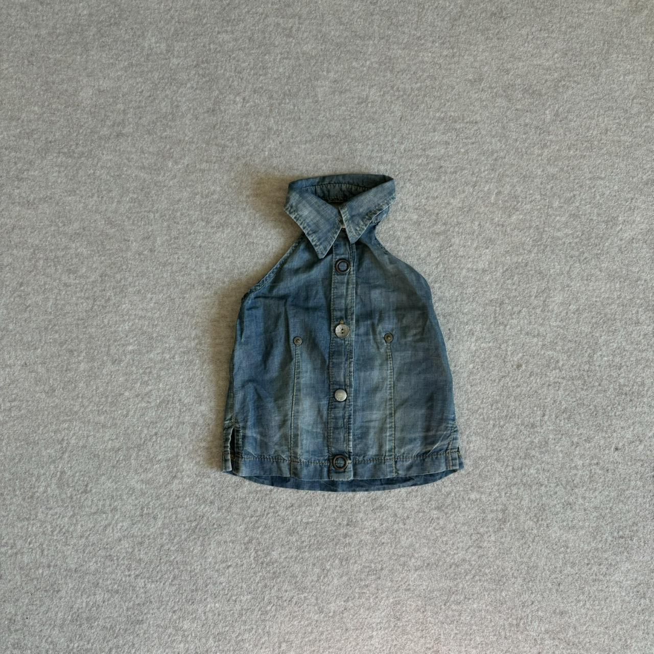 Miss Sixty Women's Crop top Blue XS – Miss sixty denim halter