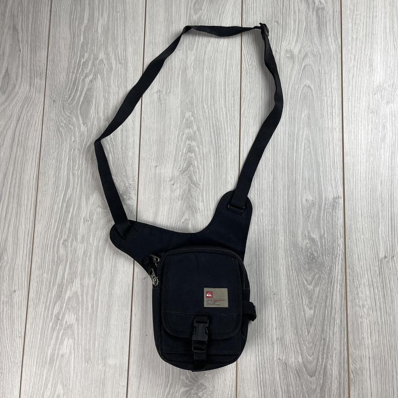 Vintage Quiksilver Technical Sling Bag Black... Depop