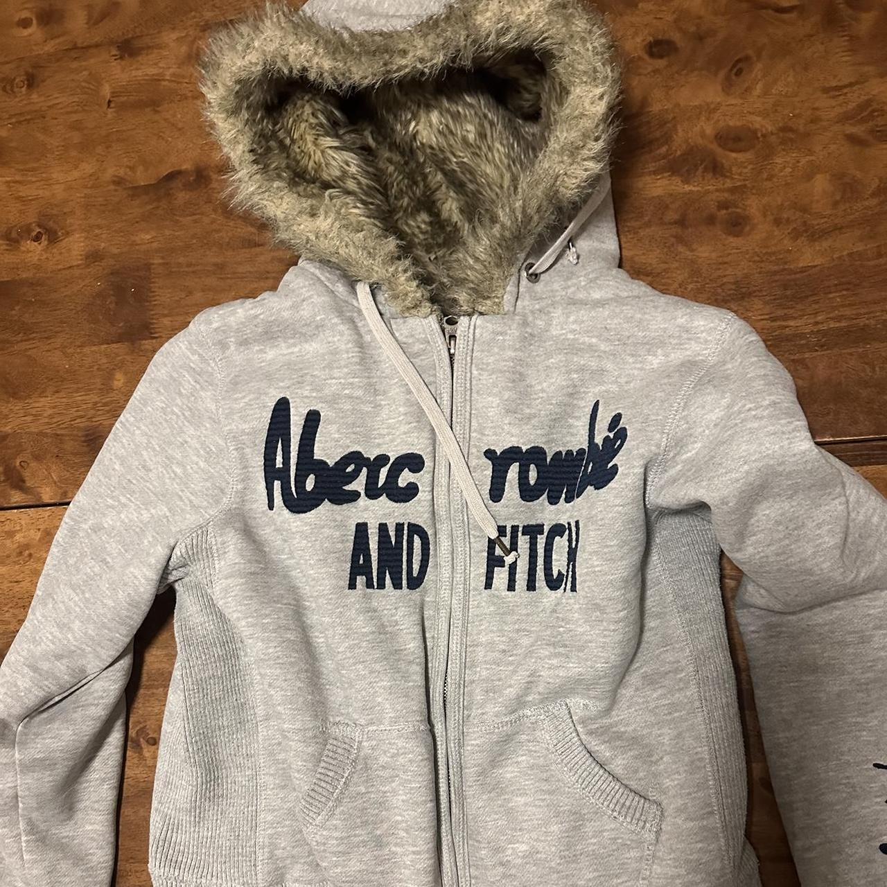 Abercrombie and best sale fitch grey hoodie