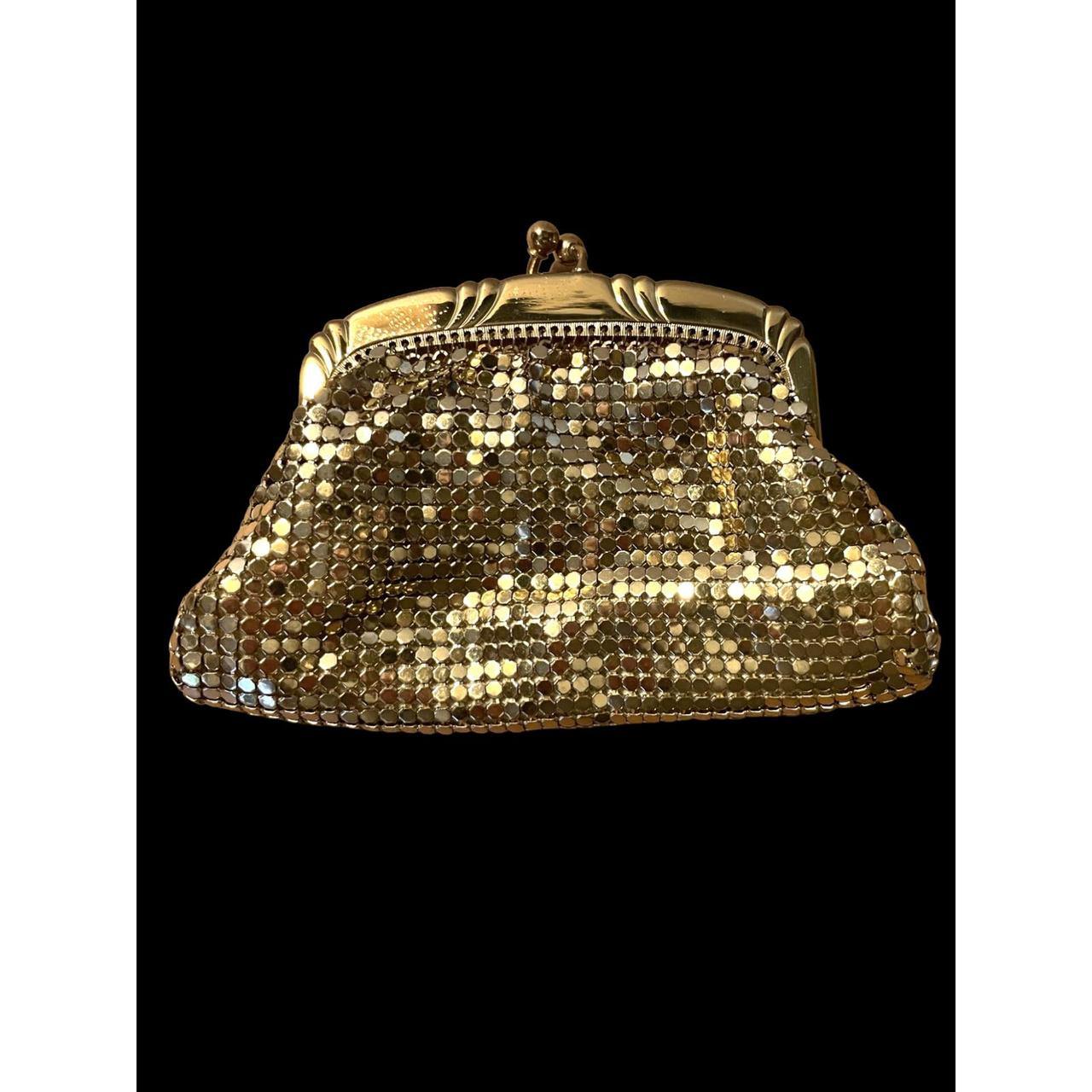 Vintage Whiting Davis gold mesh coin purse in Depop