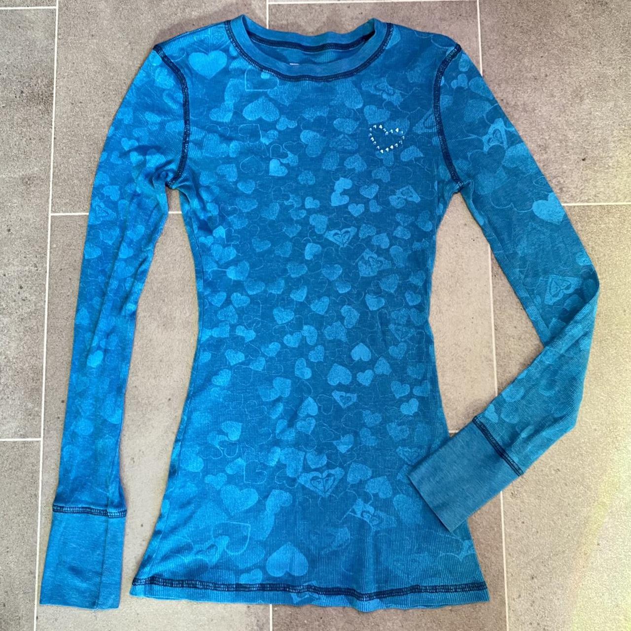 Roxy Women's Blue Tshirt Depop
