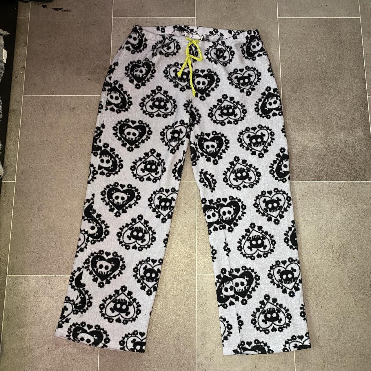 Women's Black and White Joggers-tracksuits | Depop