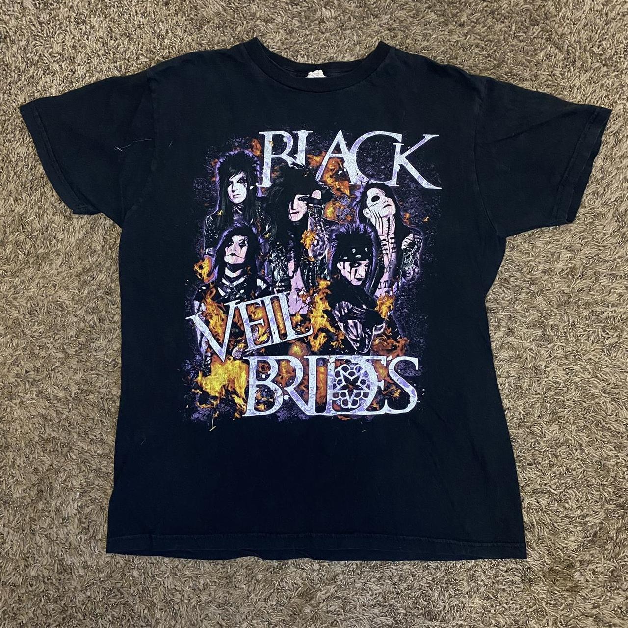 Y2k/mid 2000’s black Black Veil Brides band tee.... - Depop