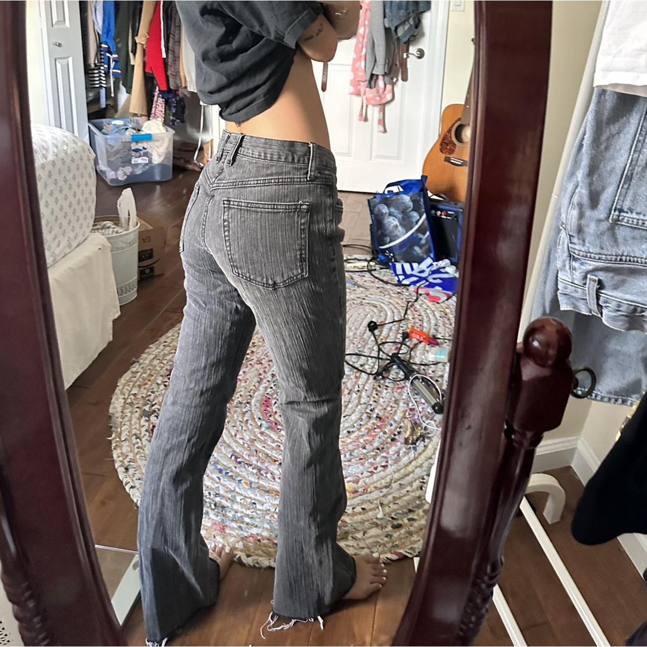 Low rise brandy Melville black jeans Flared at the... Depop