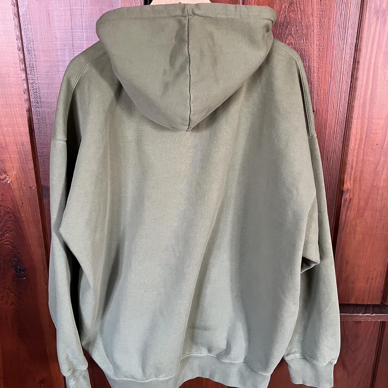 Brandy Melville oversized christie zip up hoodie in - Depop