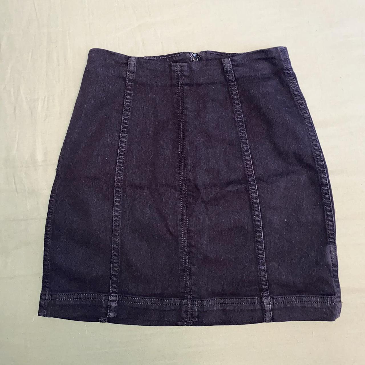 Black denim skirt size cheap 24