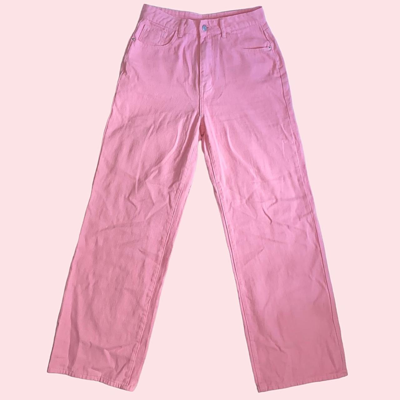 Romwe Women's Pink Trousers (2)