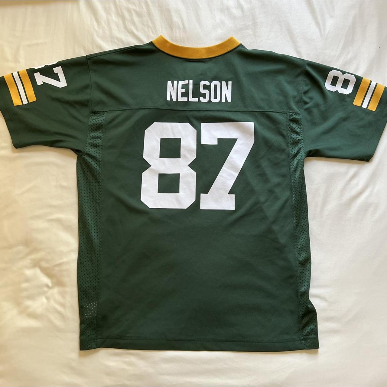 Packers #87 Jordy Nelson Nike Away Game Jersey Small White