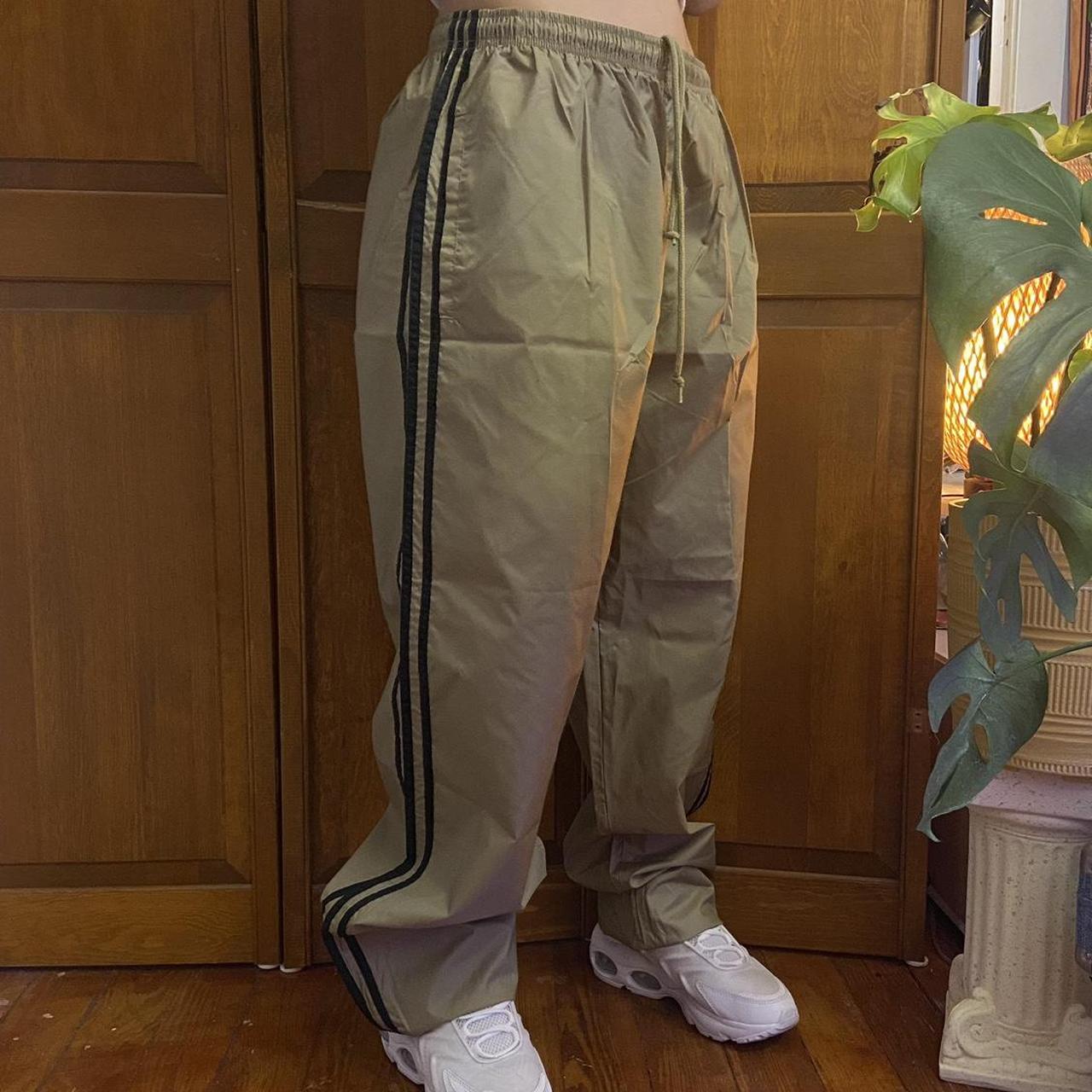 Adidas tan deals track pants