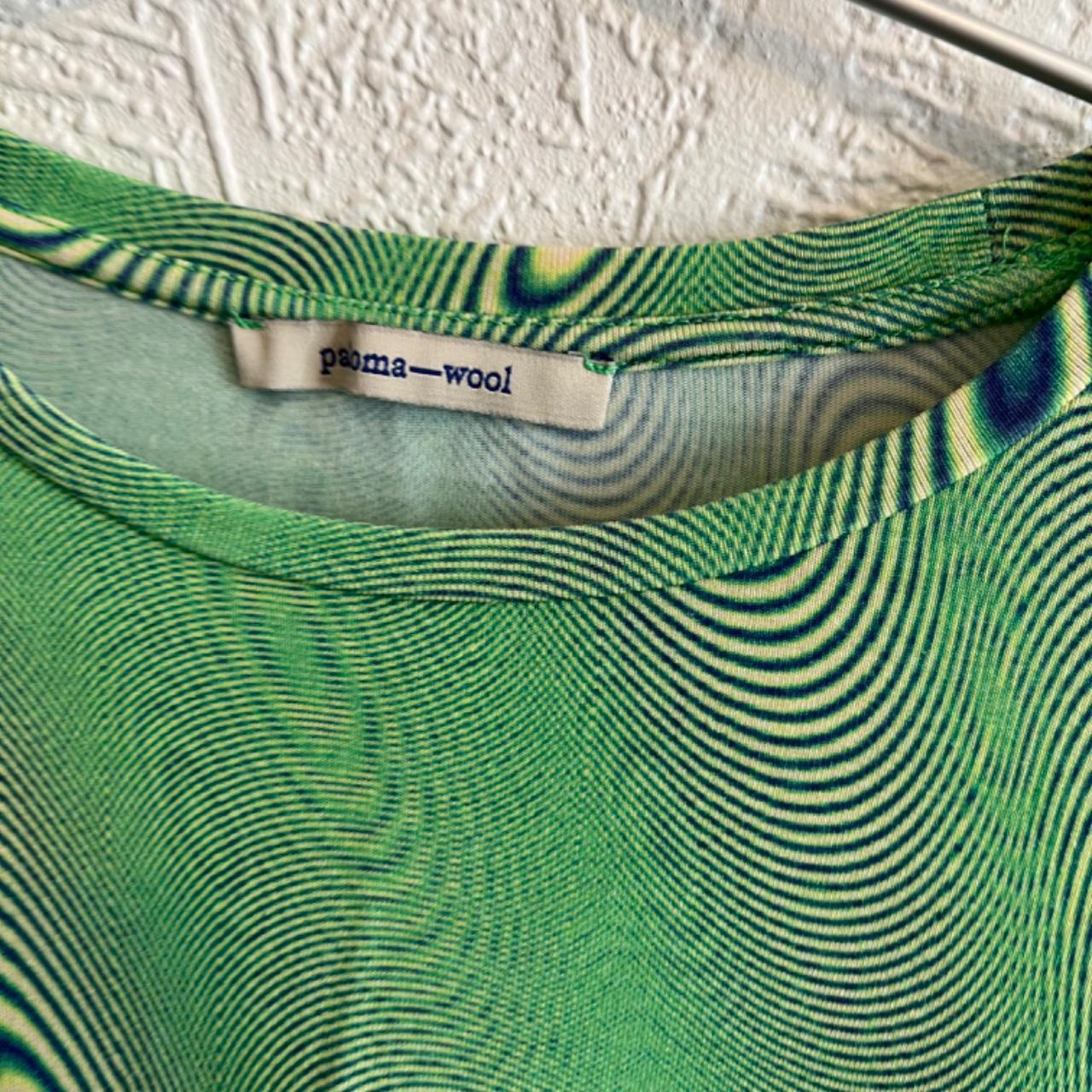 Paloma wool top Green psychedelic print, very | Depop