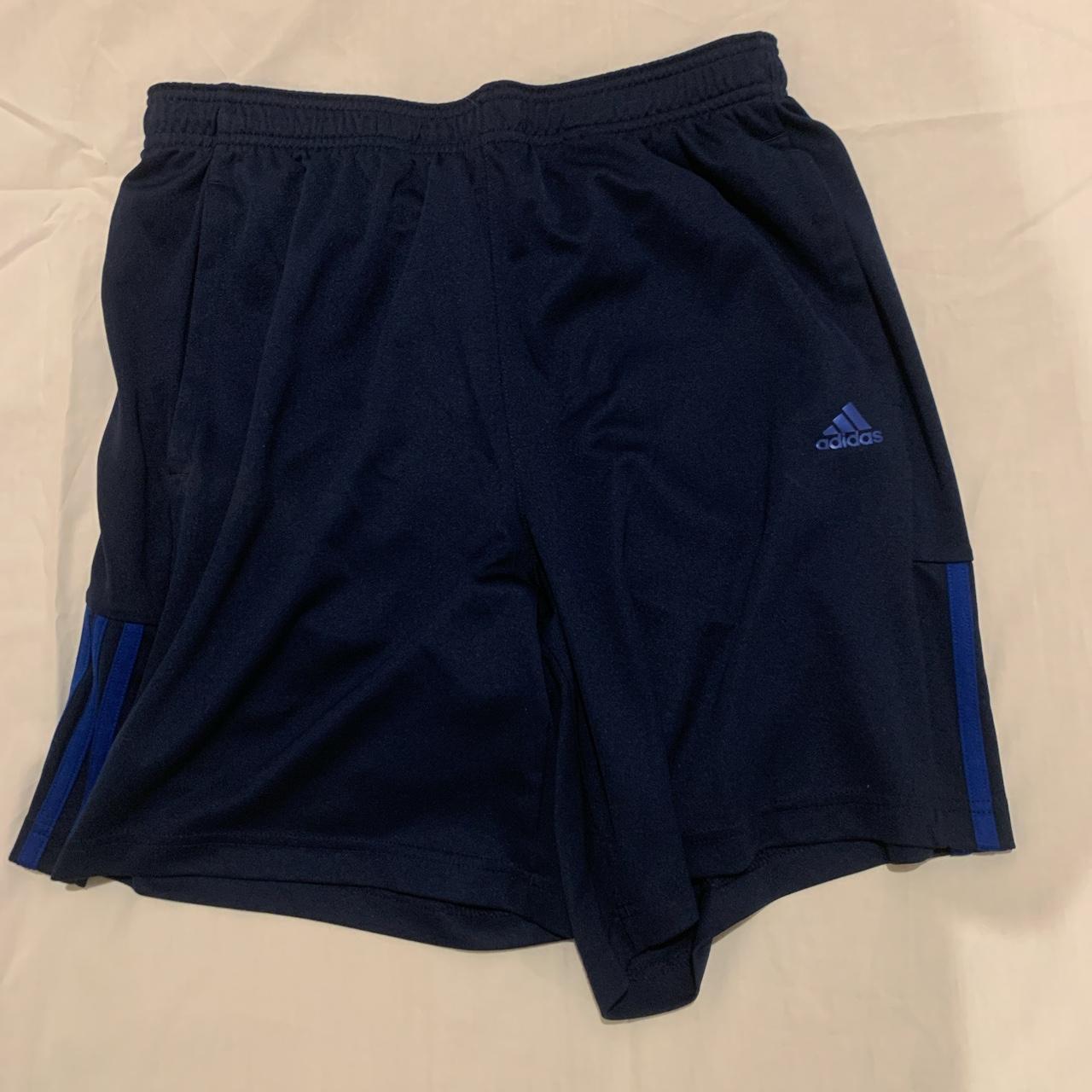 Adidas Sport Shorts Climalite Activewear , Navy... - Depop