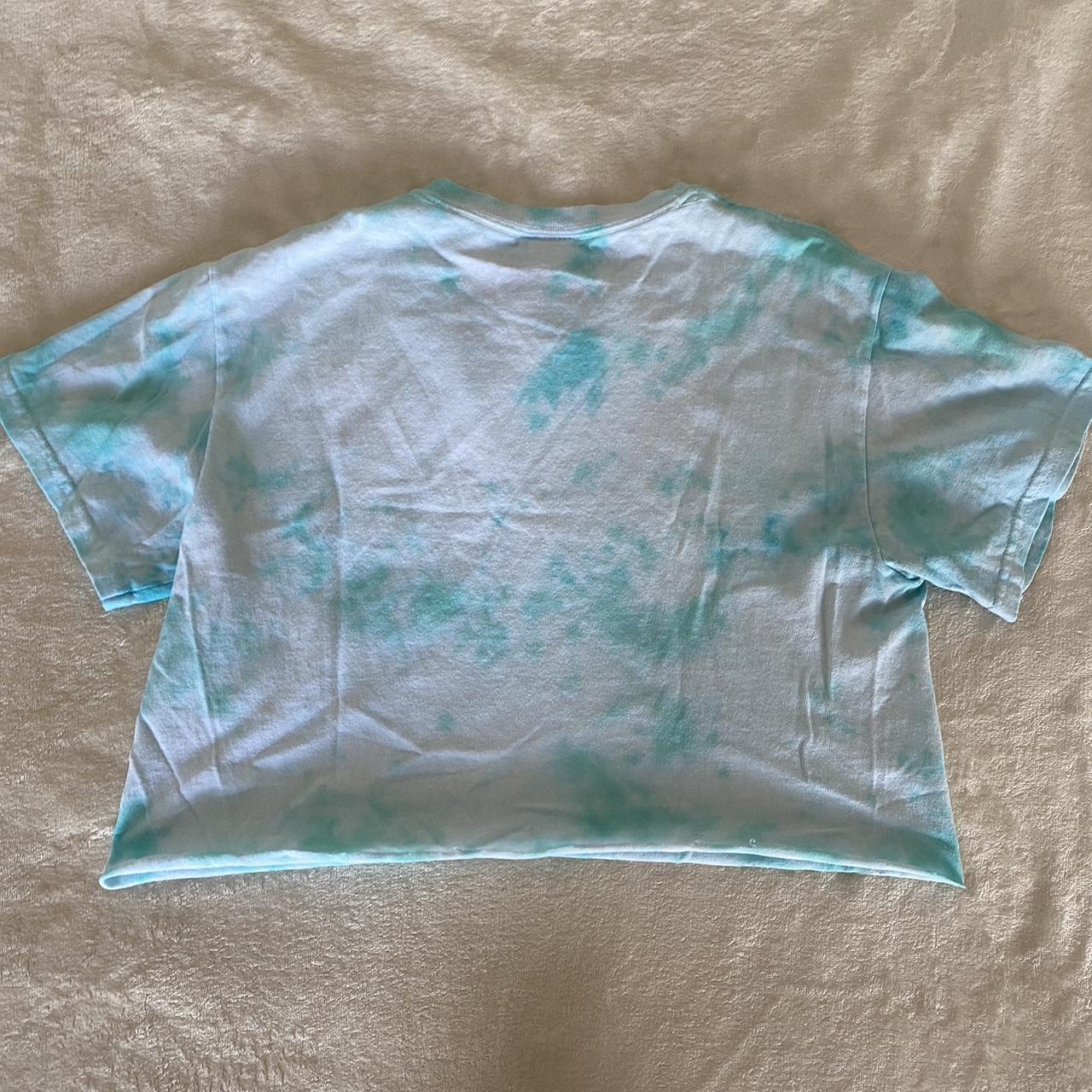 Thrasher Women's White and Blue Crop-top | Depop