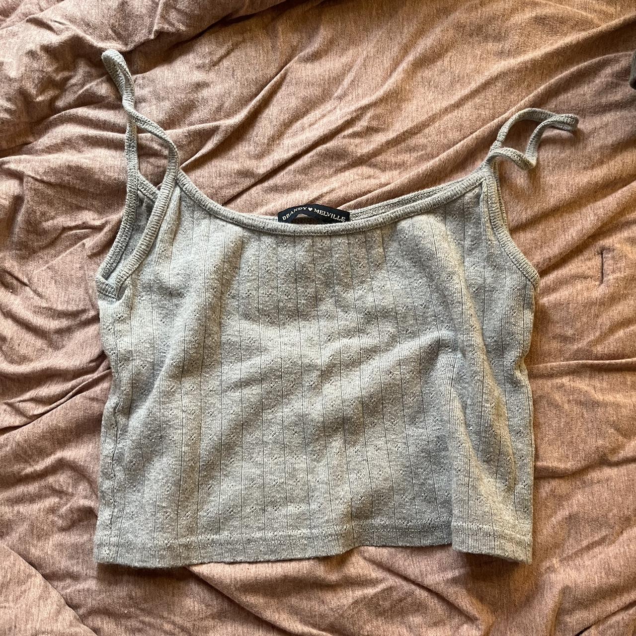 Brandy Melville Women S Grey Vest Depop