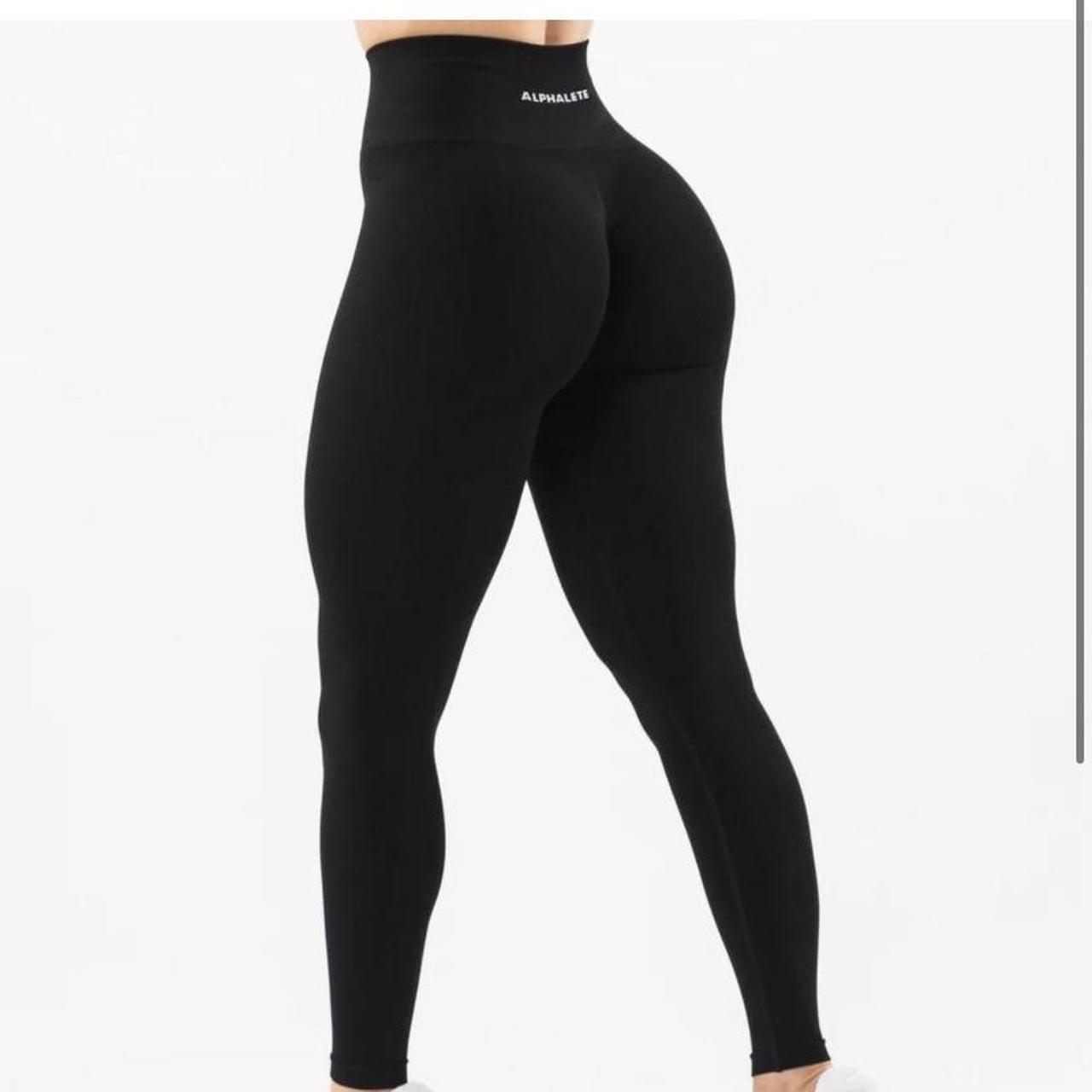 Alphalete Women's Black Leggings Depop