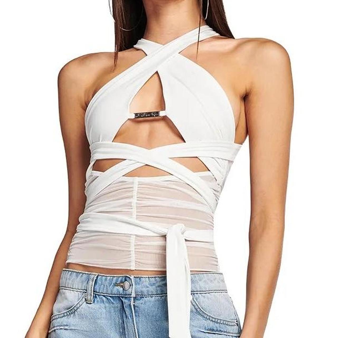 i am gia white xia top (FREE SHIPPING) - size xxs -... - Depop
