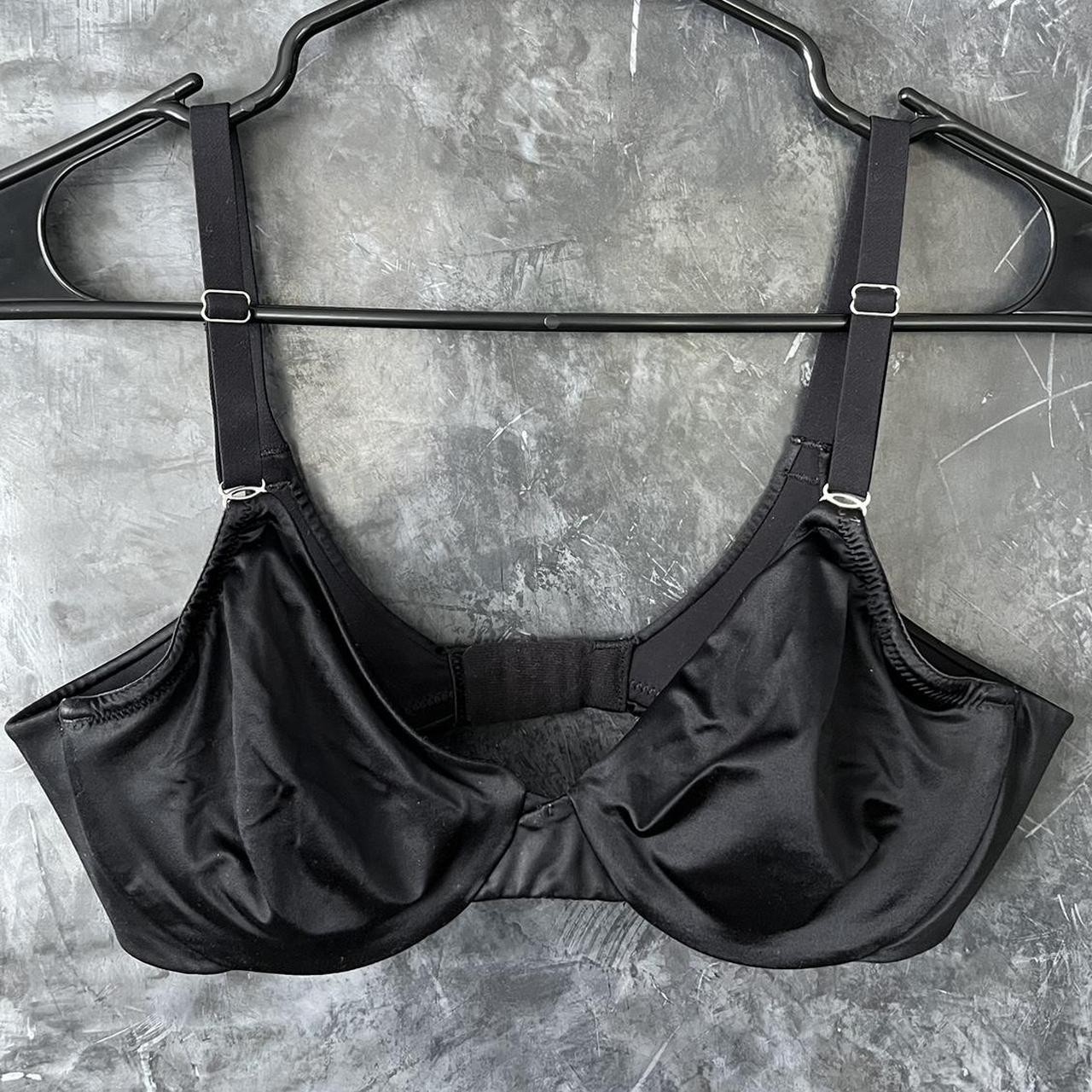 Repop black silky bra 34C Very comfortable on skin - Depop