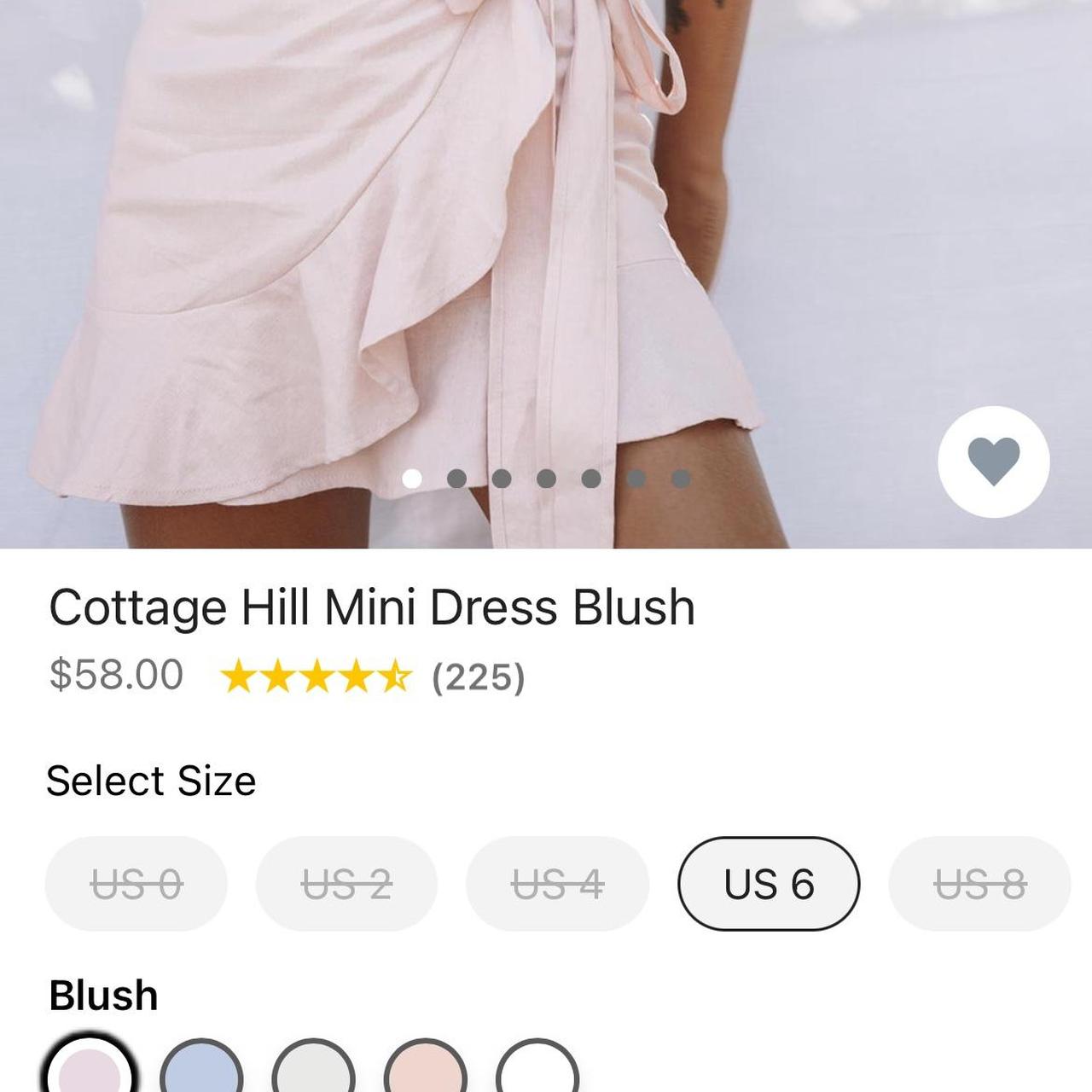 Princess polly cottage hill mini retailer dress blush