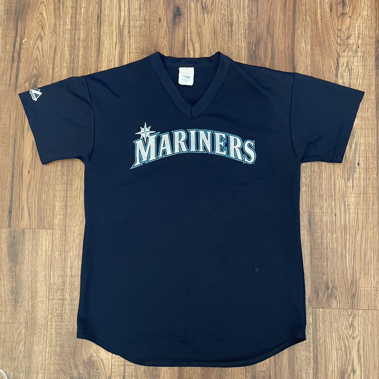 Seattle Mariners Vintage 90s Jersey T Shirt Majestic MLB 