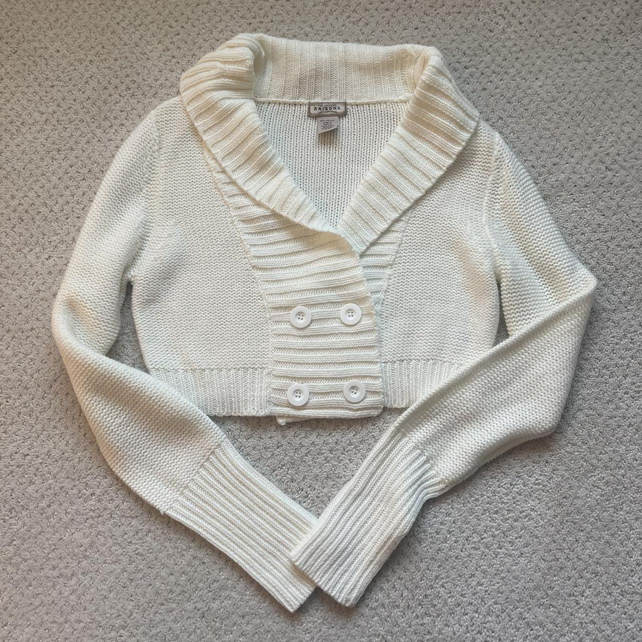 Arizona Women's White Jumper Depop