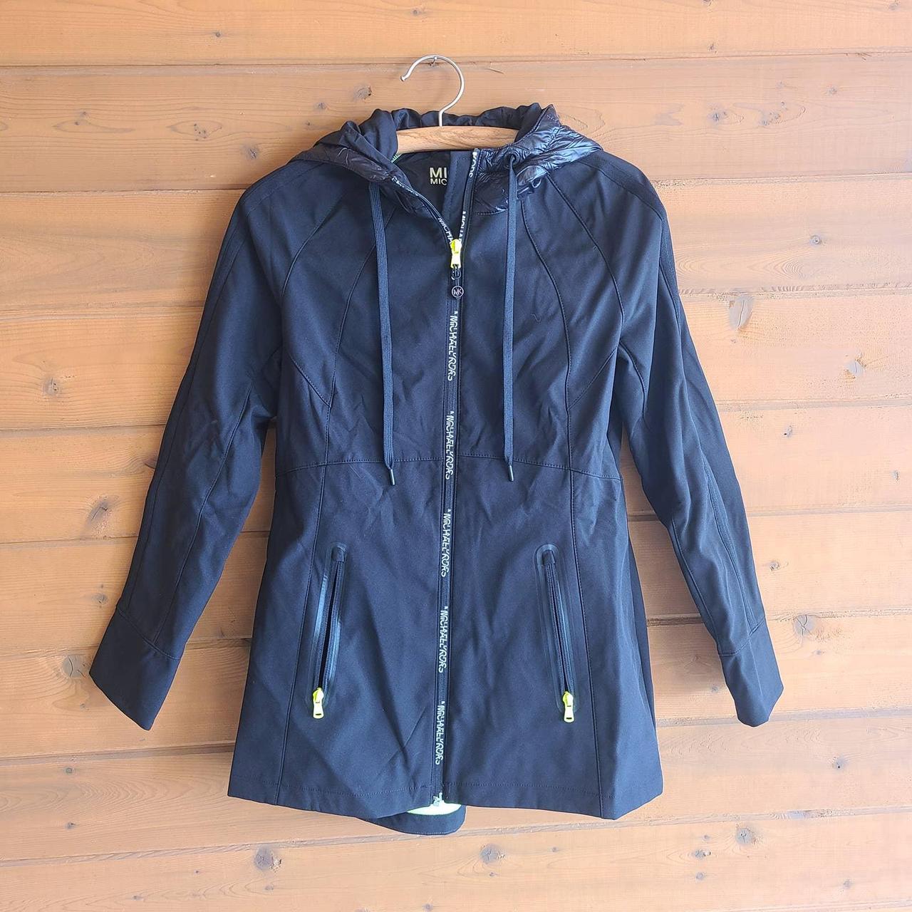 Michael kors black outlet rain jacket