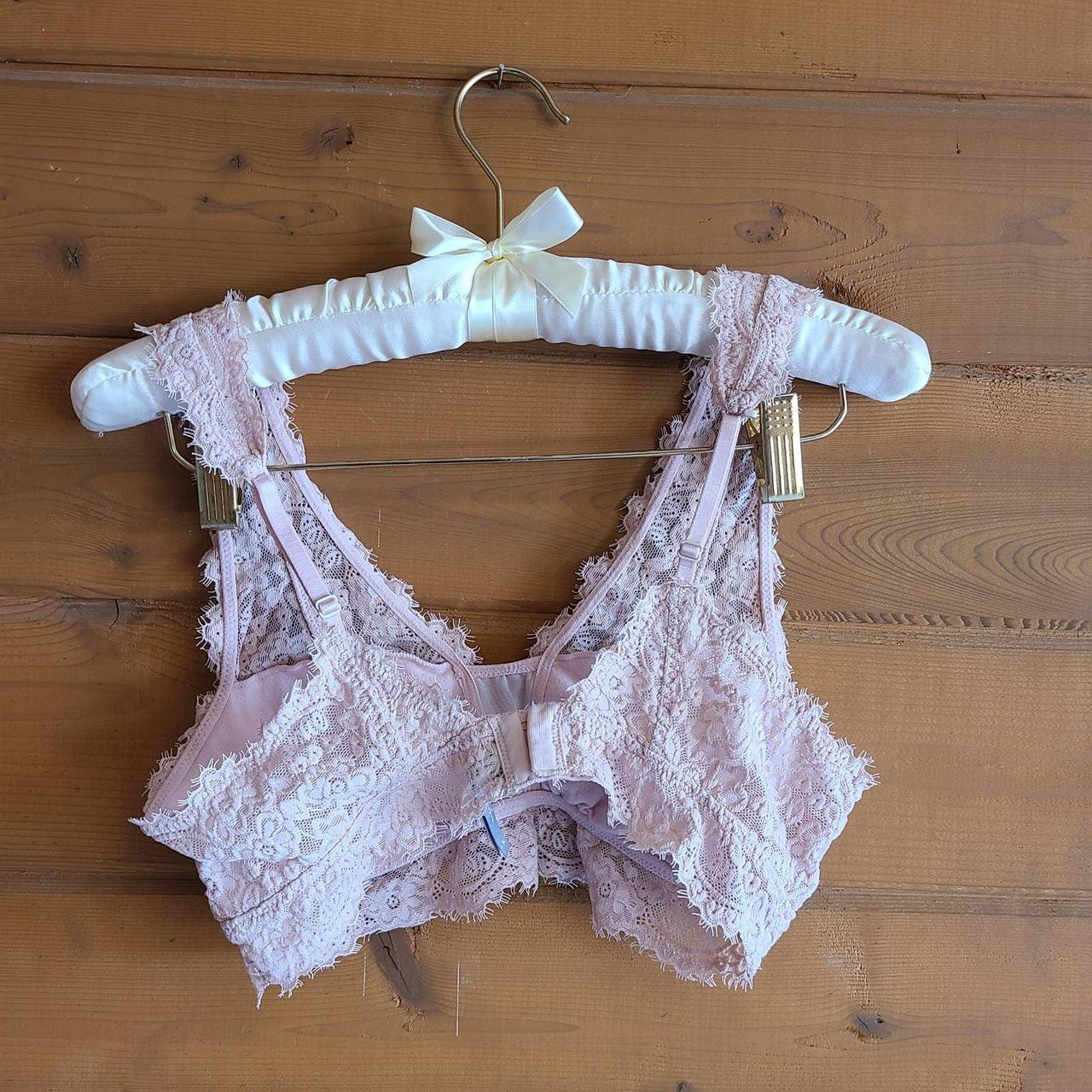 Aerie Baby Pink Lace Bralette Medium Bra