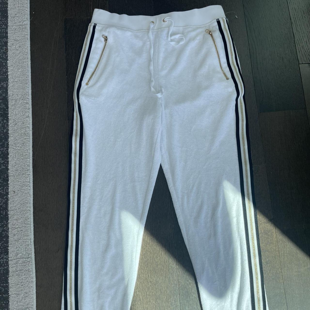 Juicy Couture Women's White Joggers-tracksuits | Depop