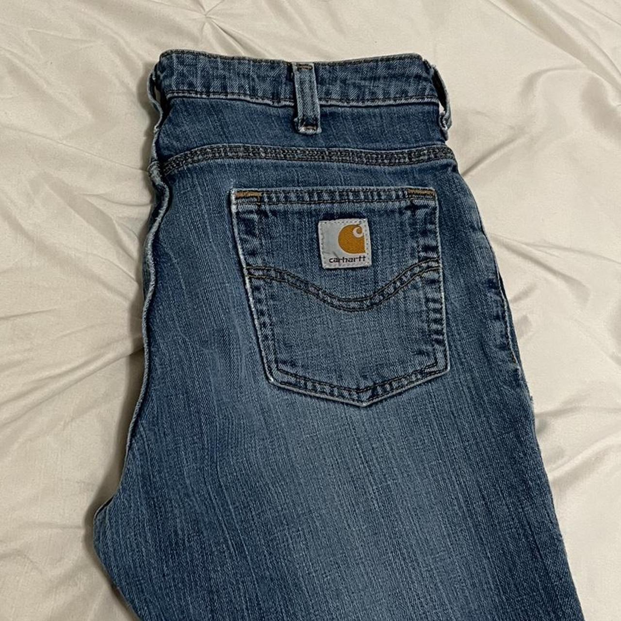 Carhartt Low rise jeans these pair of carhartt... - Depop