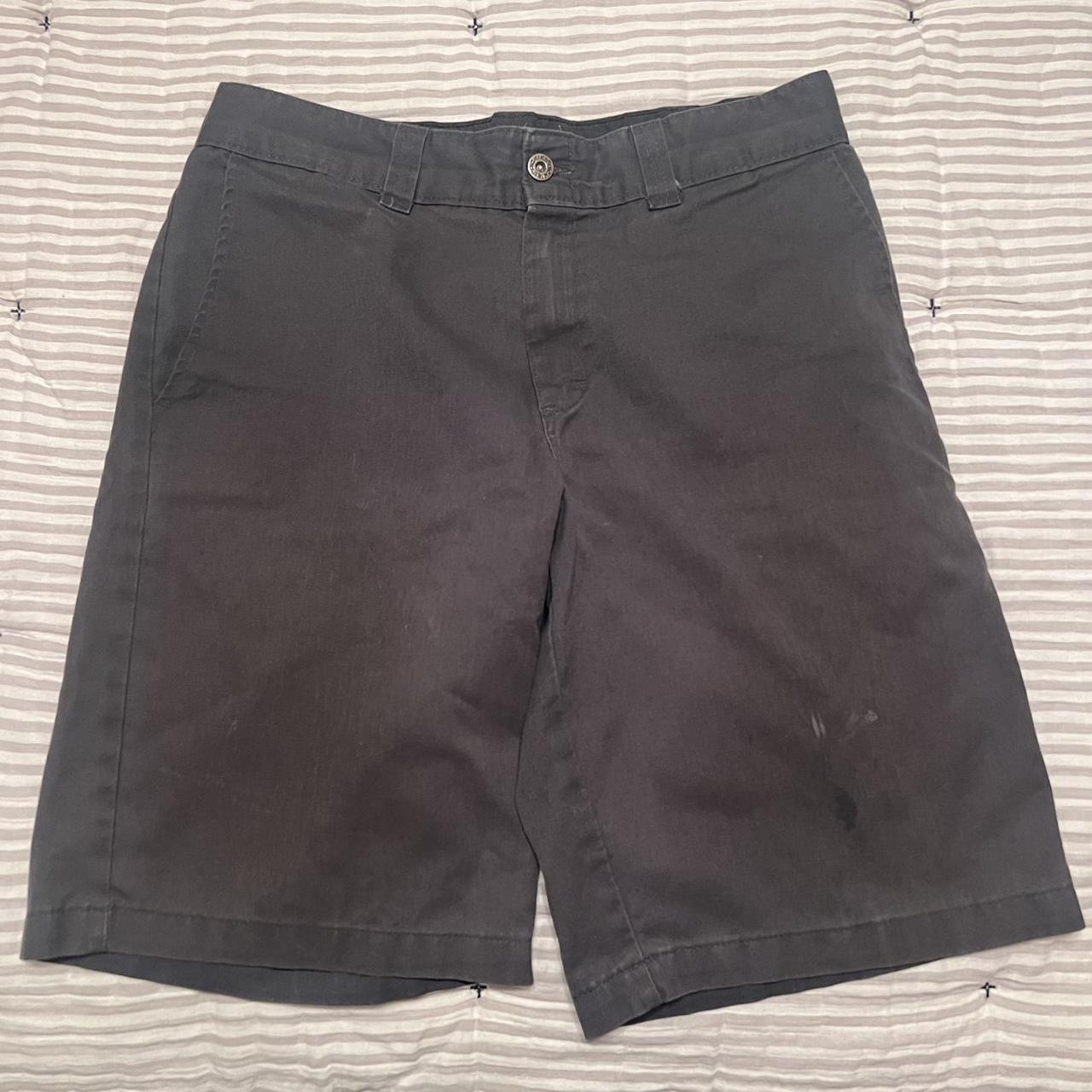 Dickies Men's Grey and Red Shorts | Depop