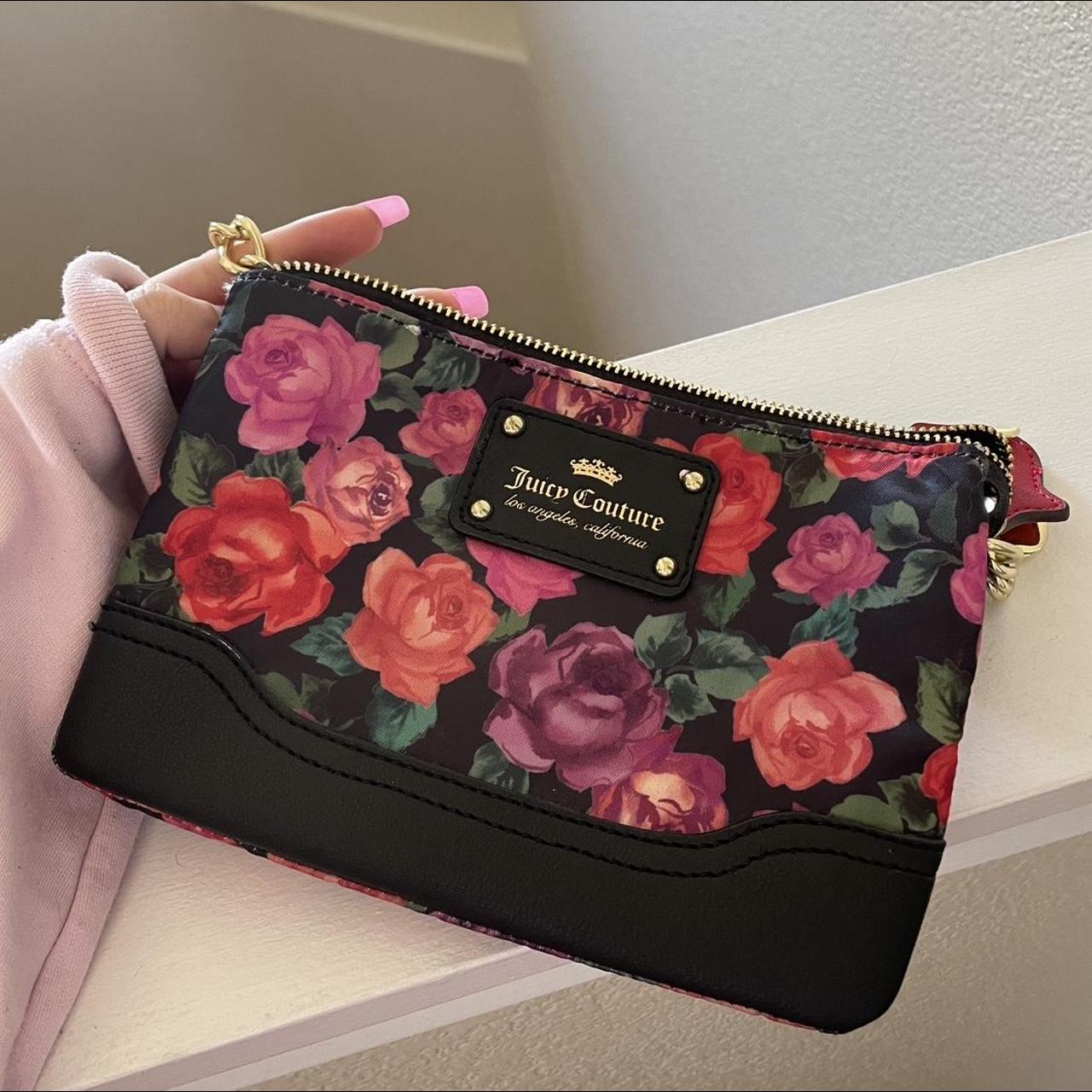 Juicy Couture floral print black crossbody