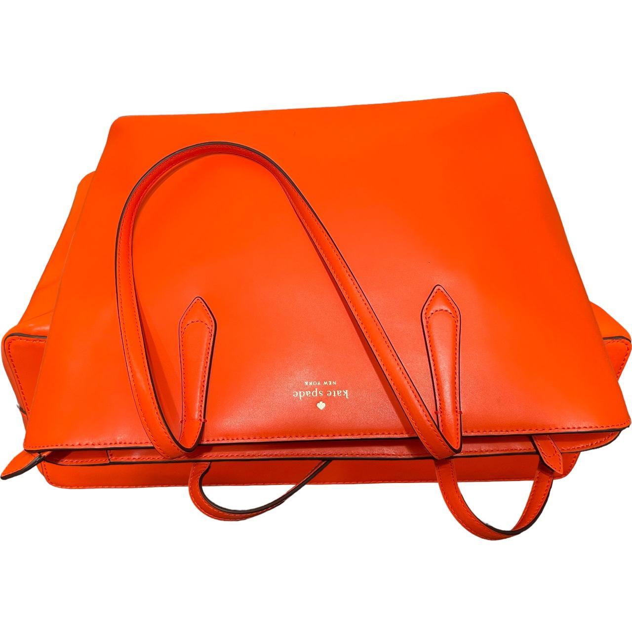 Kate Spade Large Tote in online Coral Buds (Orange)