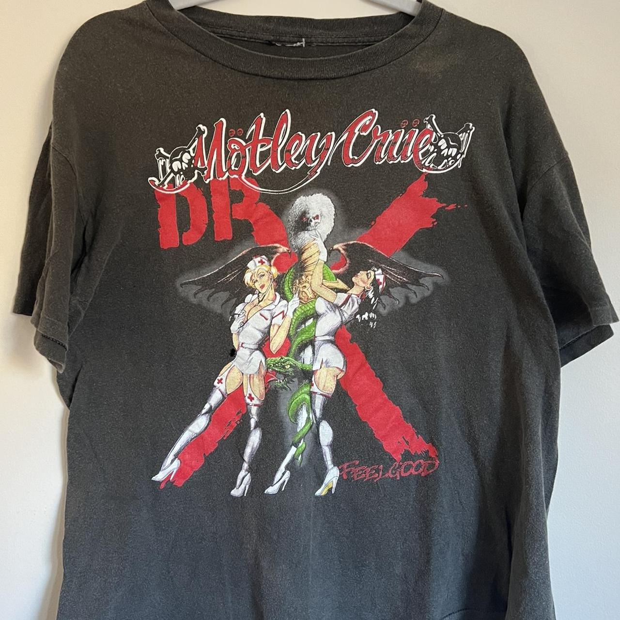 Vintage 1989 Motley Crue Dr Feelgood tour shirt 🔥🔥... - Depop
