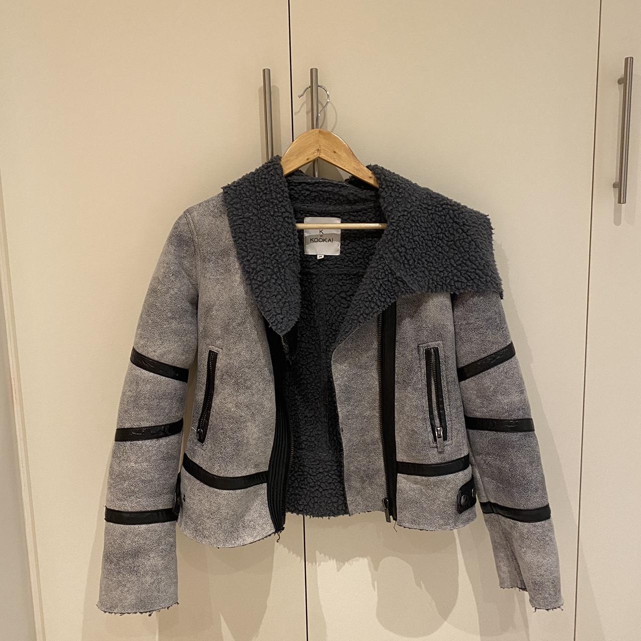KOOKAÏ Women's Grey and Black Jacket Depop