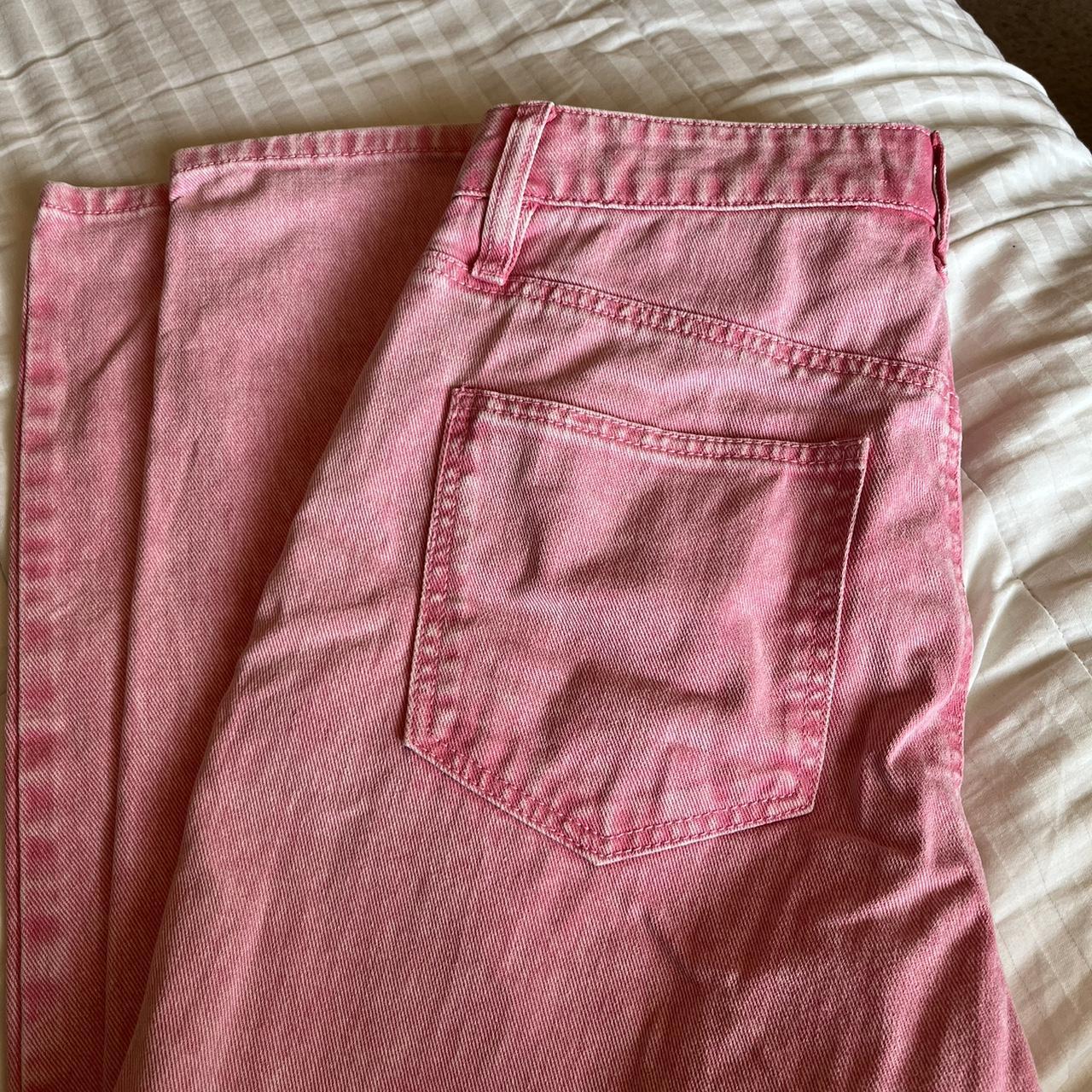 francesca's Women's Pink Jeans | Depop