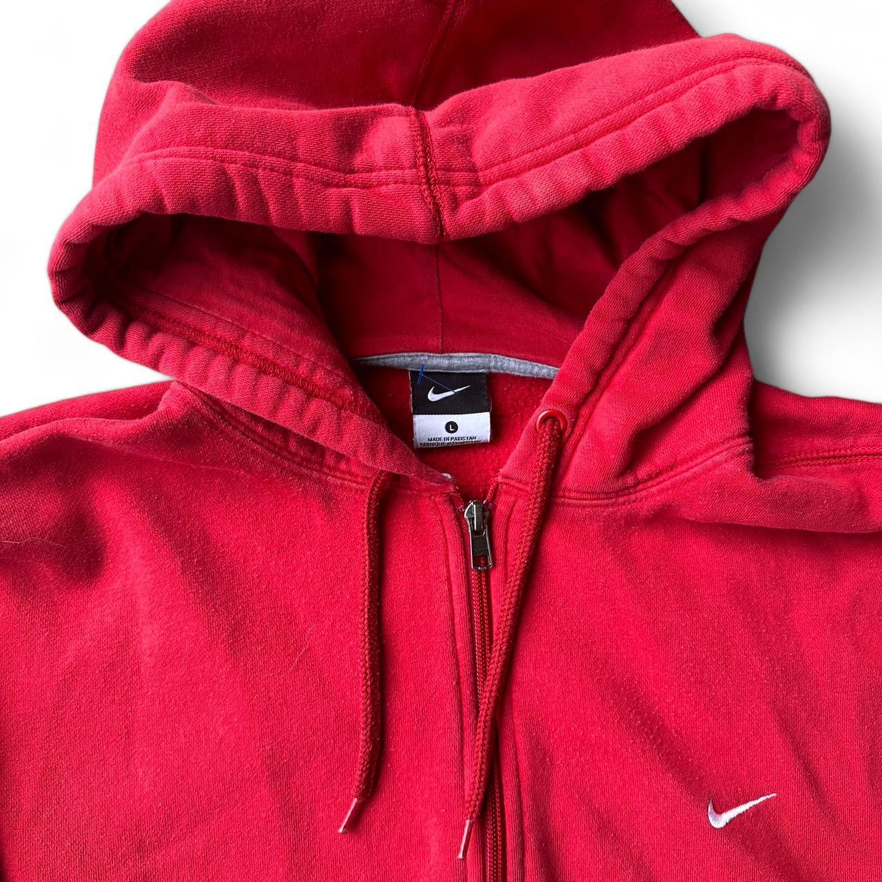 red nike zip up hoodie men's