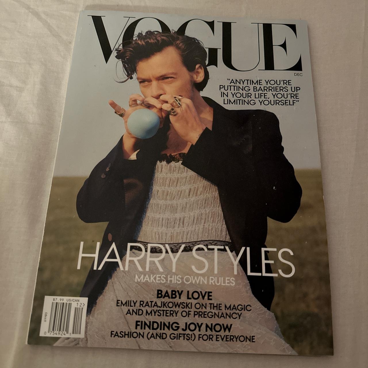 harry styles vogue cover 2020! - open to offers -... - Depop