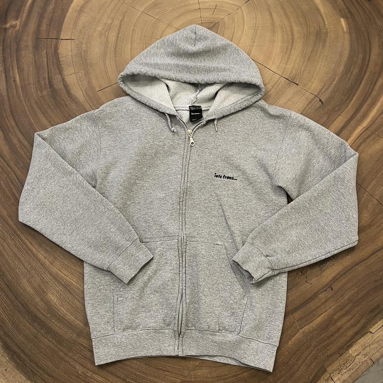 Grey Iets Frans Urban Outfitters zip up hoodie Fits... - Depop