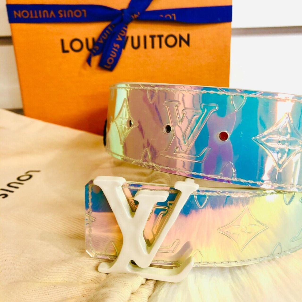 Louis Vuitton x Virgil Abloh Holographic Belt Near - Depop