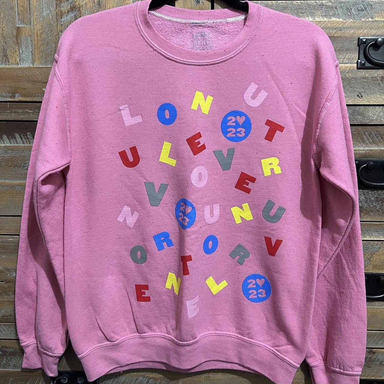 Outlets Pink soup CREWNECK Harry styles very rare sold out