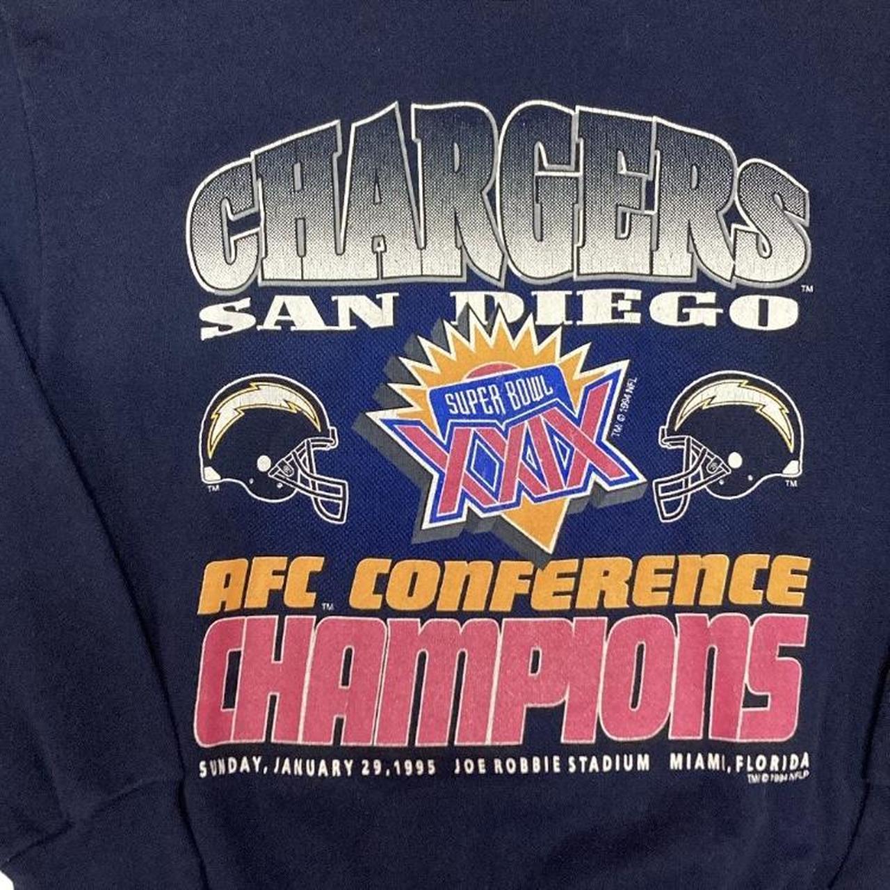 San Diego Chargers AFC Conference Champions Sunday Jan 29th 1995 Shirt