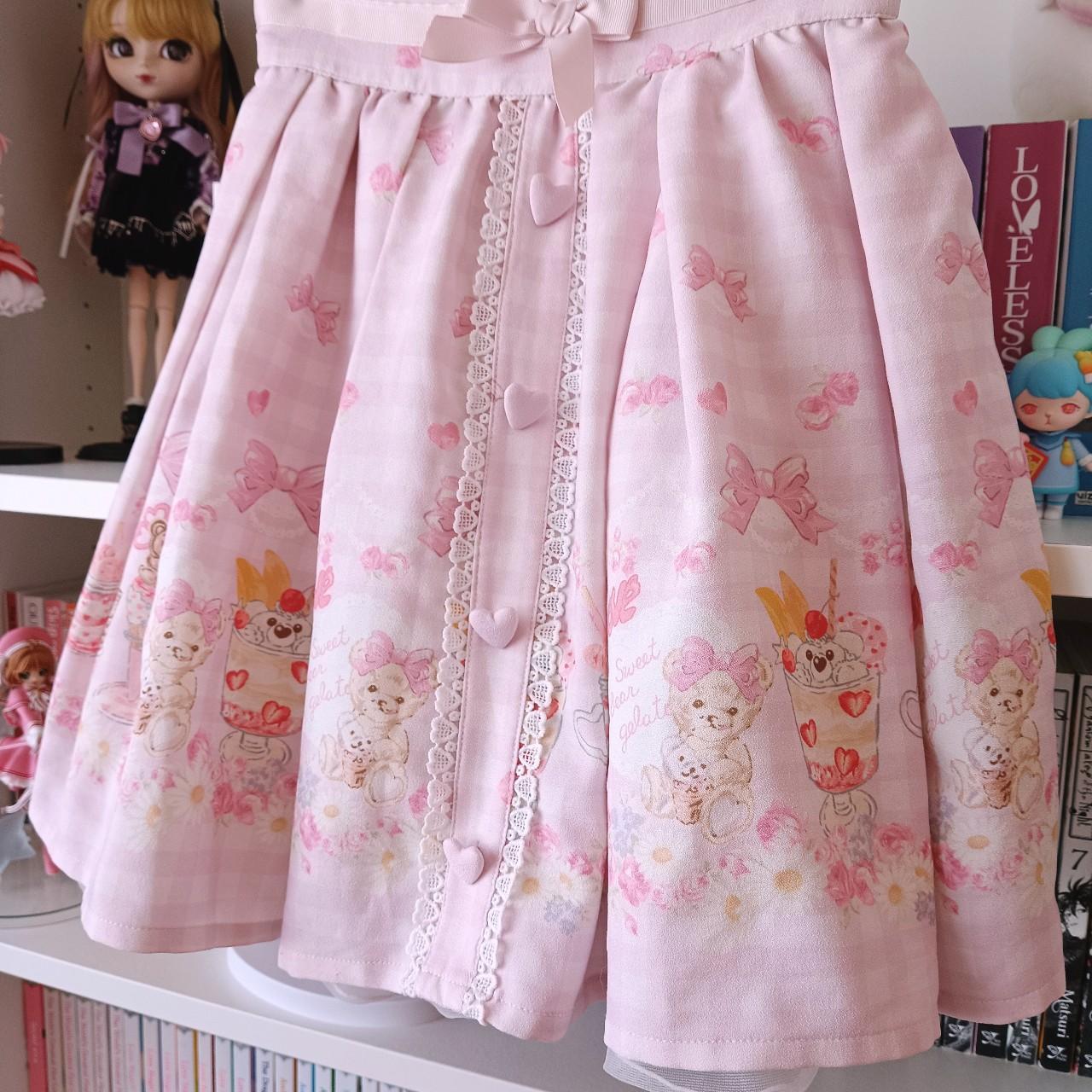 Liz lisa bear parfait skirt Has elastic in the... - Depop