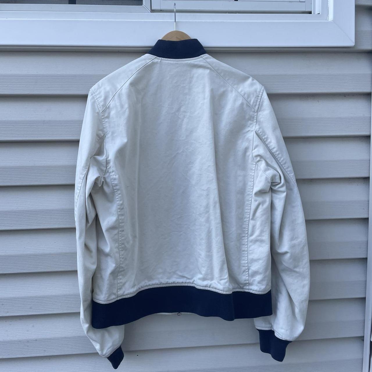 Engineered Garments Men's White and Navy Jacket (2)
