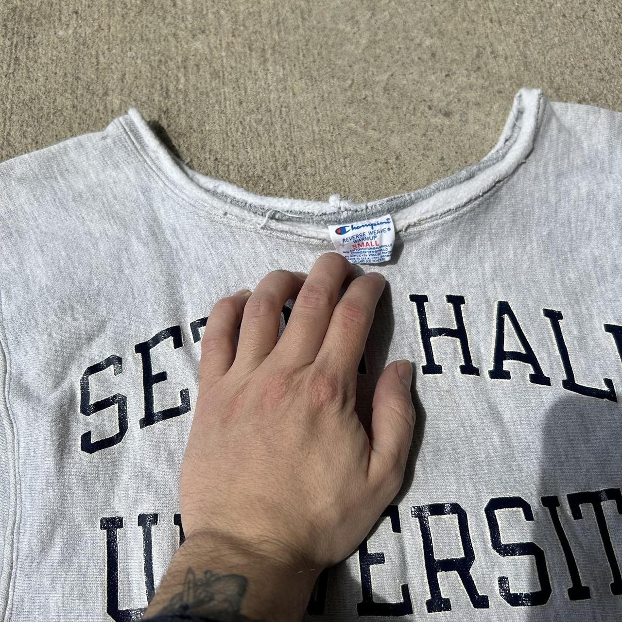 Vtg good Champion Reverse Weave Seton Hall Sweatshirt