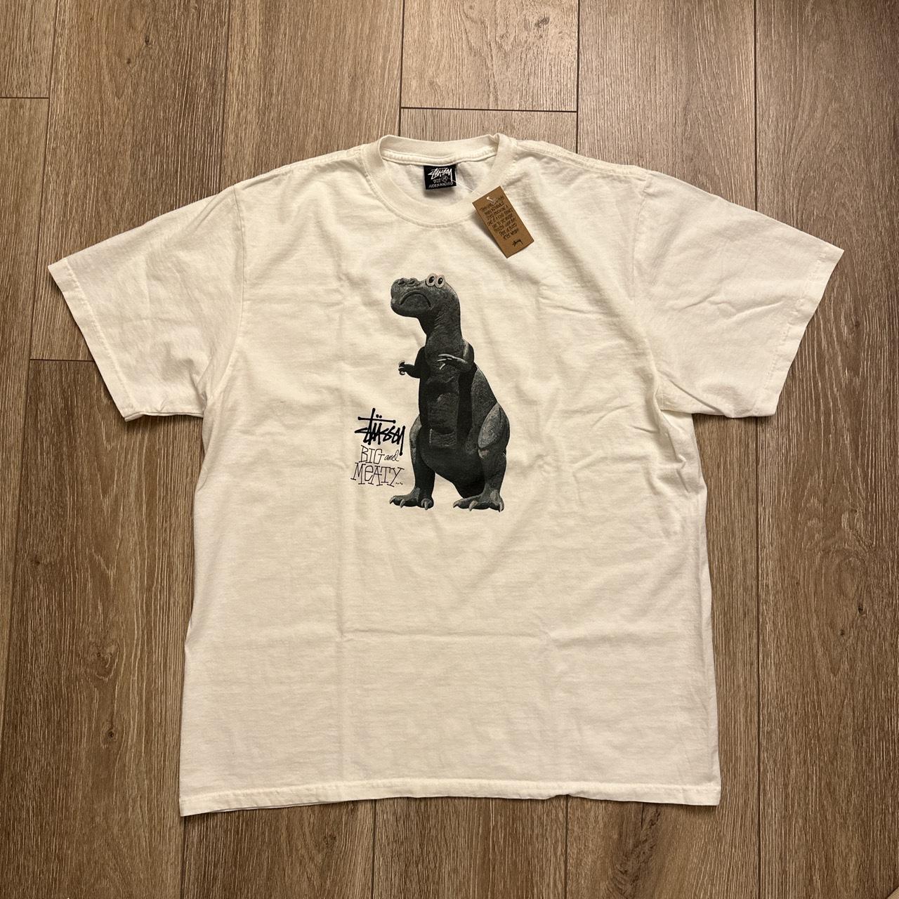 stussy dinosaur tee size: M brand new with tags... - Depop